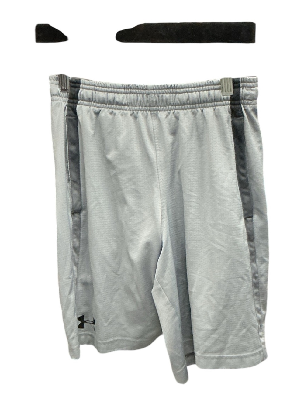 Under Armour Men’s Light Gray Athletic Shorts with Dark Gray Trim
